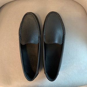 M. Gemi Felize Drivers Black Leather size 37.5, New